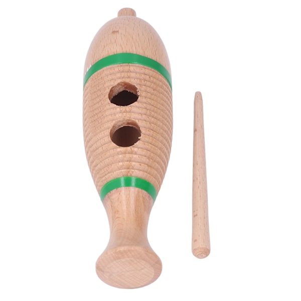 Træ Guiro Børn Sød Fisk Formet Guiro Percussion Instrument Pædagogisk Legetøj Fødselsdag Gave