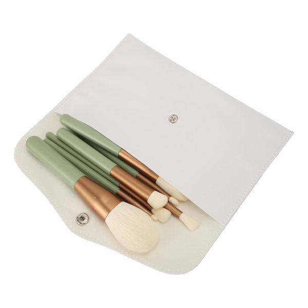 8PCS Makeup Brush Set - Bløde Børster - Professionelle Bærbare Kosmetiske Børster til Hjem og Rejser