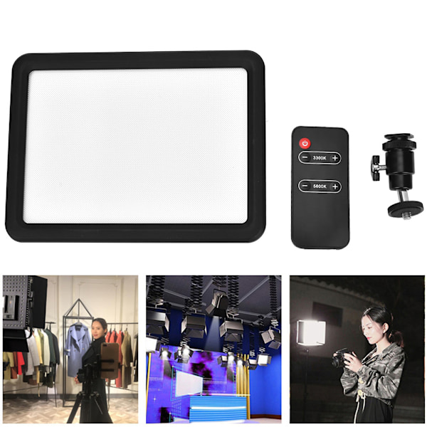 LED128B 3300/5600K Video Soft Light Fill Lamp för SLR Mirrorless Kamera CRI95 (utan batteri)