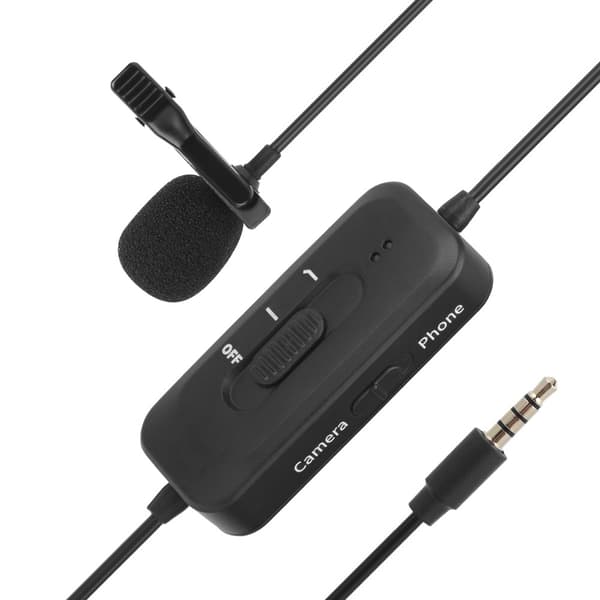 For OSMO ACTION kamera lade lydadapter 8m kabel Lavalier kondensatormikrofon