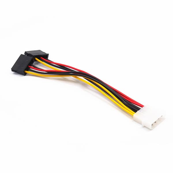 4-pin til 15-pin SATA en-til-to strømkabel strømadapterkabel stor 4-pin til SATA strømkabel