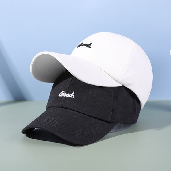 Dotpet Baseball Cap Vasket Full Cap Frayed Solhatt Menn og Kvinner Ny Hatt (Hvit)
