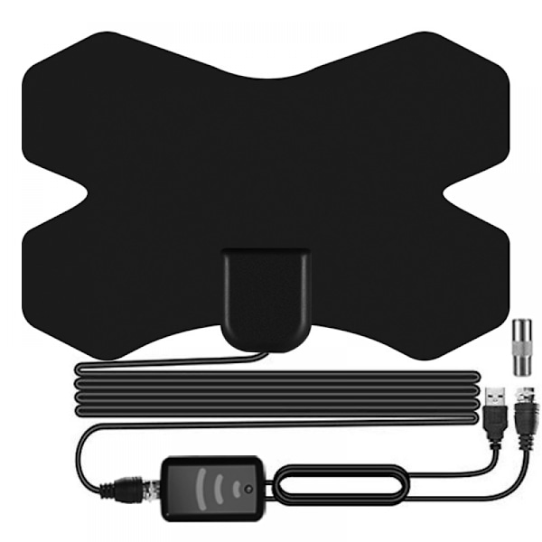 TV-antenne Digital HDTV-antenne Indendørs antenne HDTV-forstærker Super flad TV-antenne HD / 1080p Gratis kanaler