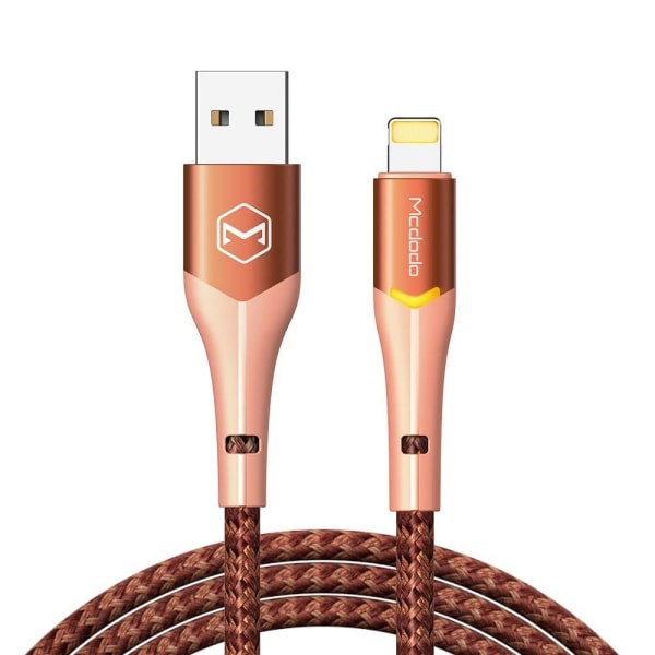 USB-Lightning iPhone -datakaapeli ja latauskaapeli, tukee nopeaa latausta ja datan synkronointia (Oranssi, 1,8 m), nylonpunottu, USB-A, yhteensopiva iPhone 13/1:n kanssa