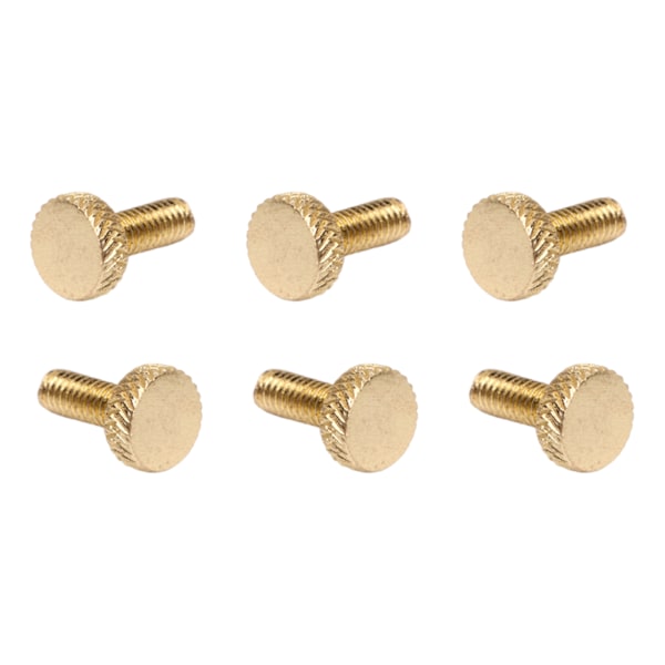 6 stk. Tremolo Bridge String Locking Screw Metal Elektrisk Guitar Tremolo Bridge Fine Tuning Screws Guld