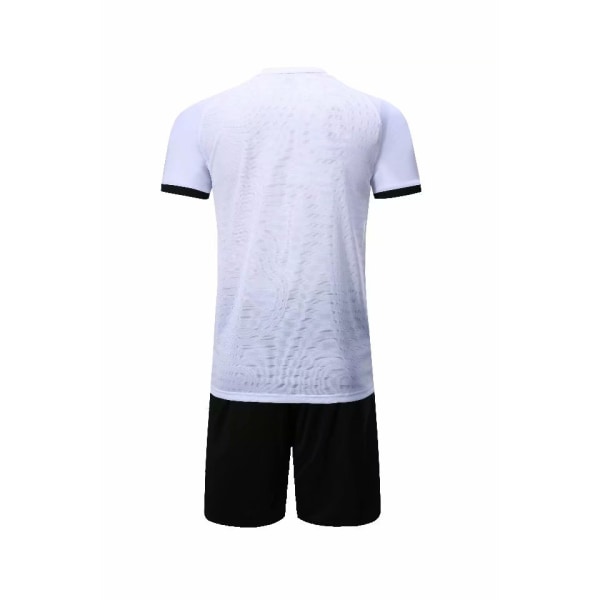 Premium Boys Soccer Wear Sport Team Träningskläder | Tröjor och shorts | Boys & Girls Youth.white—L