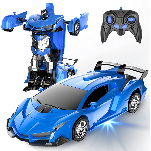 Fjärrstyrd bil, Transform Robot RC-bilar för barnleksaker, 2,4Ghz 1:18 skala