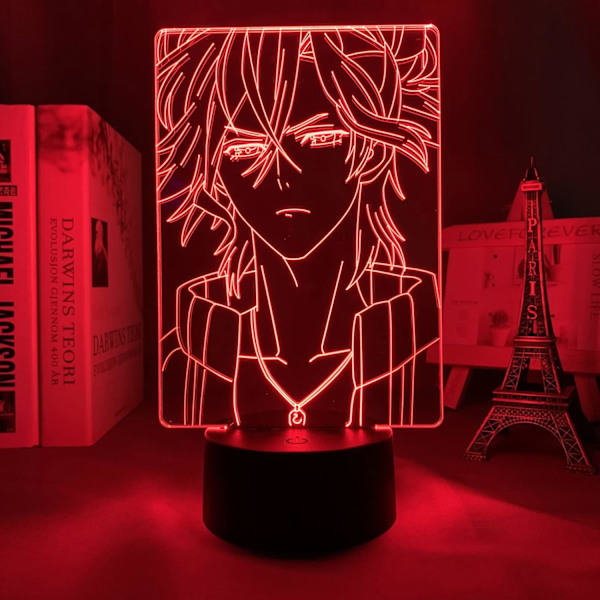 WJ Diabolik Lovers Yuma Mukami Anime LED-lys til soveværelsesindretning, natlys, børnefødselsdagsgave, natlys, 3D-lampe Diabolik Lovers