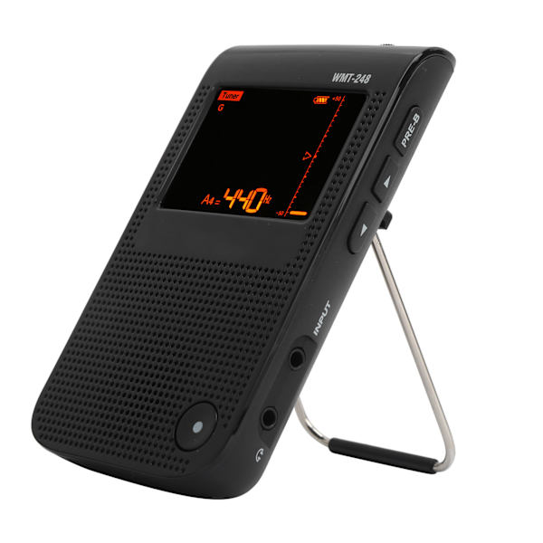 Elektrisk metronom tuner, uppladdningsbar, exakt, universell för gitarr, piano, fiol WMT‑248Black