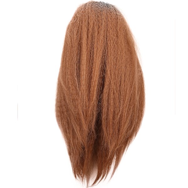 Brun Gradient Peruk för Kvinnor, Högtemperaturfiber, Lång Lockig, Trendig Syntetisk Peruk