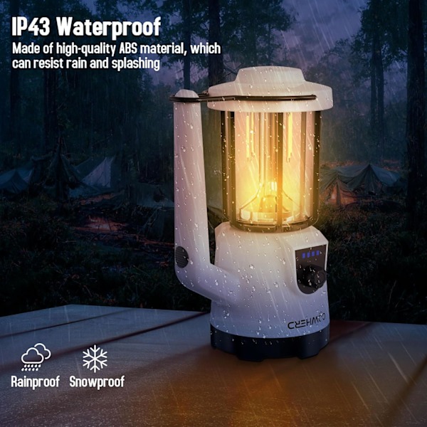 Uppladdningsbar Ficklampa Lykta 2-i-1 LED Handhållen Ficklampa med Lykt- och Spotlightlägen - Perfekt för Strömavbrott, Sökning