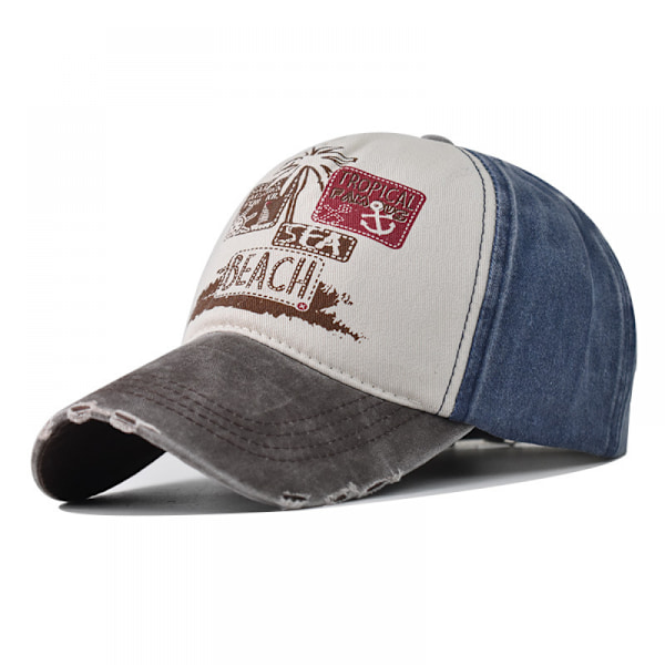 Dotpet  Gorra de playa ajustable para mujer（Black And Coffee）