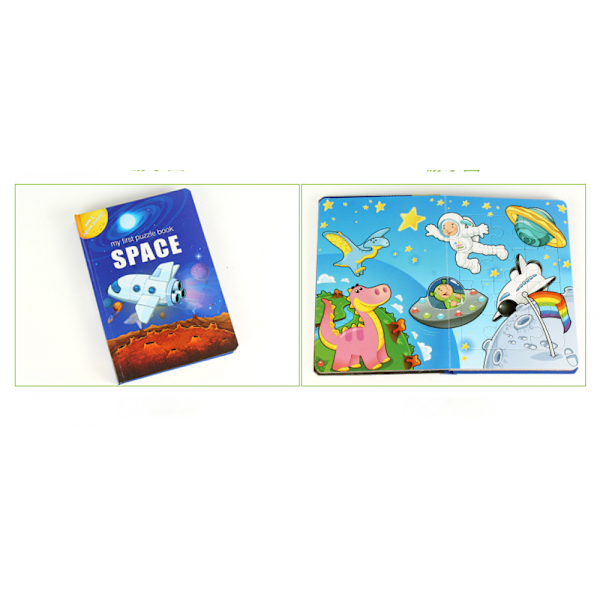 Pusselbok Kreativa Barnpussel Pussel Leksak Cartoon Papper Diy Tidig Utbildning Lämplig För Pojkar Och Flickor Över 2 År Gamla