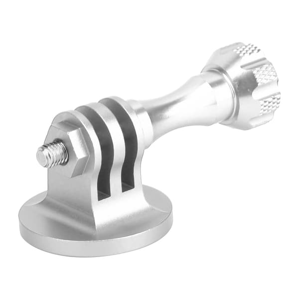 Aluminiumslegering Adapter Action Kamera Tilbehør Multifunktionel Adapter Base 1/4in Skrue til Sport Kamera Interface sølvgrå