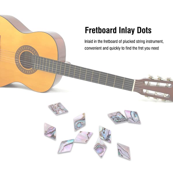 10 st Fretboard Rhombus Form Inläggning Prickar för Gitarr Bas Ukulele