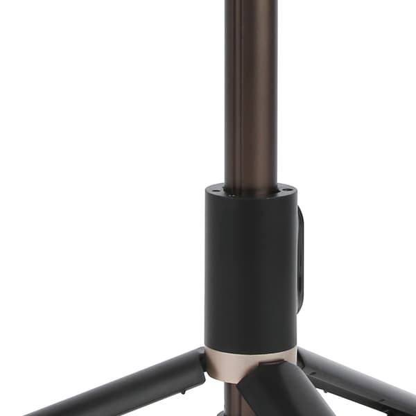 Trådløs Bluetooth Selfie Ring Fyldlys Mini Udtrækkelig Selfie Stick Stativ Sort