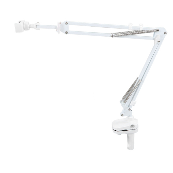 Mobiltelefon Lazy Holder Smartphone Mount Bracket Svanhalsklämma Stativ Flexibel Lång Arm Justerbar Vit