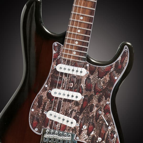 Akryl mönstrad 3-lagers abalone stil plektrumskydd SSS gitarrer plektrumskydd för ST gitarr #1
