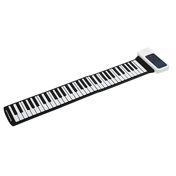 Bärbar hopfällbar piano 61 tangenter mjuk flexibel elektronisk digital rull upp piano tangentbord