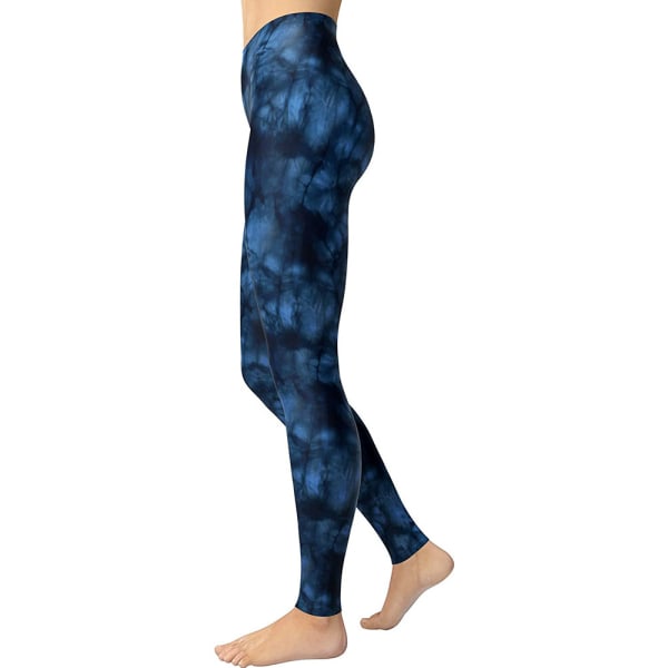 Mjuka stretchiga yoga-tights med hög midja och hel längd för kvinnor (tryckstorlek 6)