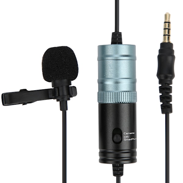 Lavalier Kondensatormikrofon MIC för professionell inspelning av intervjuer