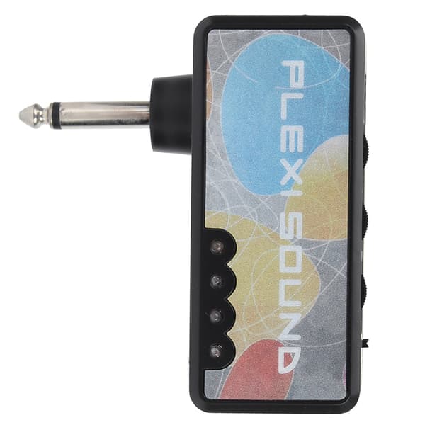 Bärbar Mini Elektrisk Gitarr Plug Inbyggd Distorsionseffekt Hörlursförstärkare Tillbehör