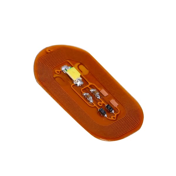 NFC-neglestickers LED-lys Flash Nail Art Tips Dekorasjon Festet Scintillation Red