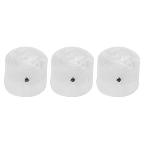 3 st elektrisk gitarrknopp sträng potentiometer regulator instrument tillbehör set kit vit