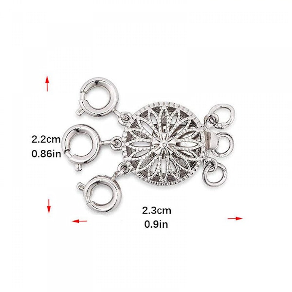 Multi Strands Clasps Layering Halskæde Spænde Separator Til Stackable Kæder Diy