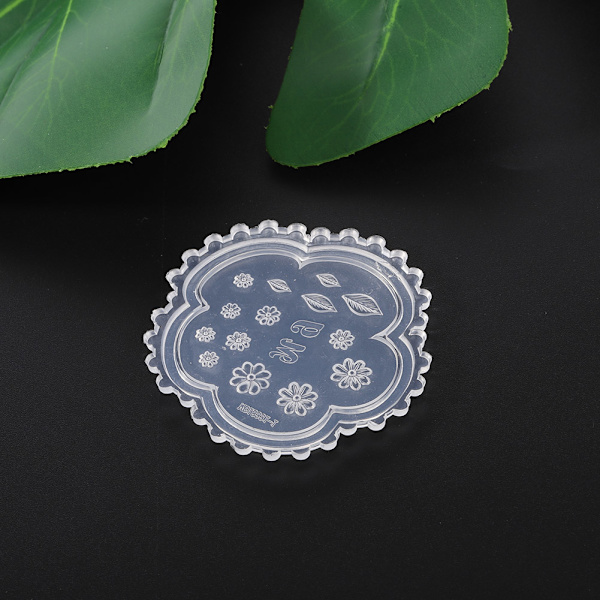Neglekunst skabeloner 3D silikone akryl negl udskåret form DIY manicure værktøj 1#