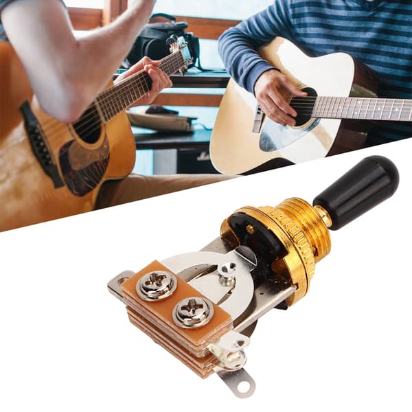 Guitar Toggle Switch 3-vejs Metal Pickup Selector Instrument Tilbehør Udskiftningsdel