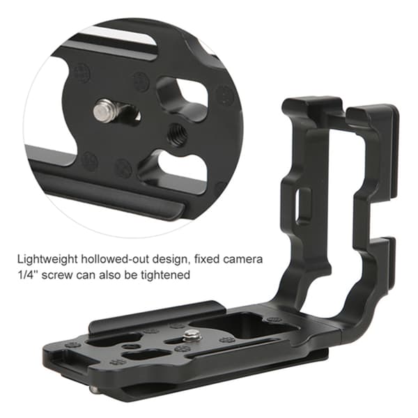 Aluminiumslegering L-formet Quick Release Plade Tilbehør til Canon 5D2 spejlreflekskamera