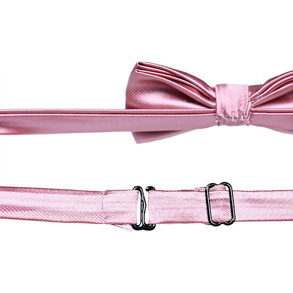 Klassiska pojkars flugor - Bröllop formell förbundna justerbara siden fluga för barn, rosa