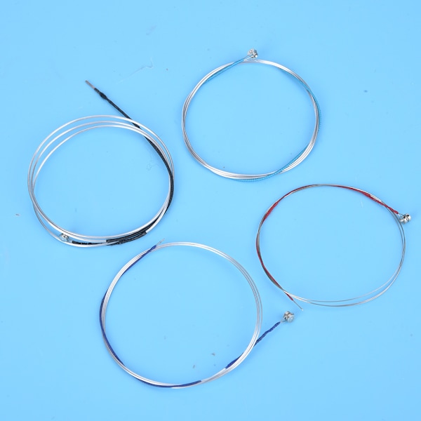 4 stk AV12 Fiolinstrenger Universell Full Set E A D-G Metallstrenger Erstatningstilbehør