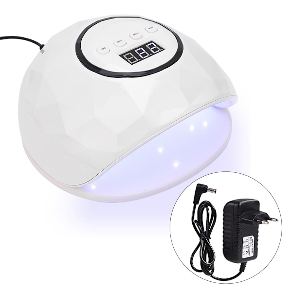 Profesjonell 72W neglekunsttørker Gel Polish Curing Manicure Intelligent Nail Lamp