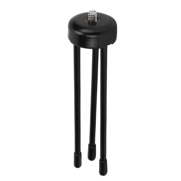Mini bordstativ 1/4 tomme adapter rustfritt stål bærbart for selfiestang mobiltelefon speilreflekskamera