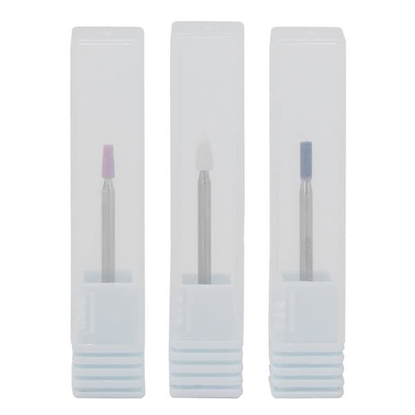 3 st Nagelfräsbits Professionella Nagelfil Cuticle Remover Bits med Förvaringslåda
