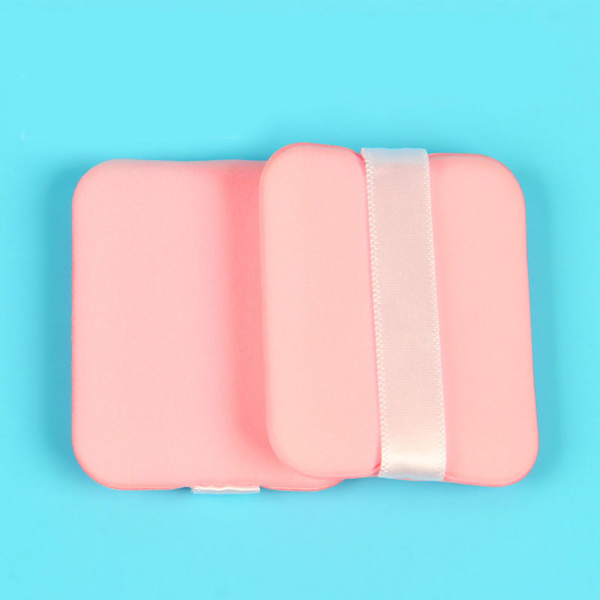 Powder Puff Face Soft Dual Sided Cushion Puff Kosmeettinen Puff Sieni Powder Wet Dry Makeup Tool Pink Rectangle