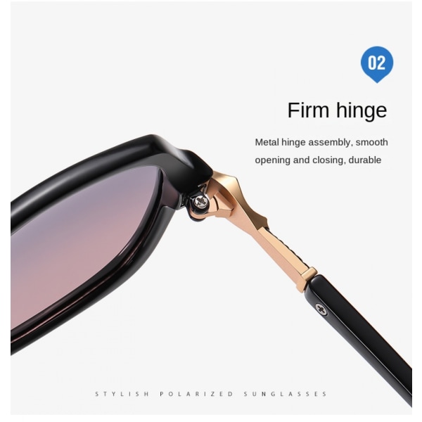 Solglasögon för kvinnor Mode spegelglas metallram
