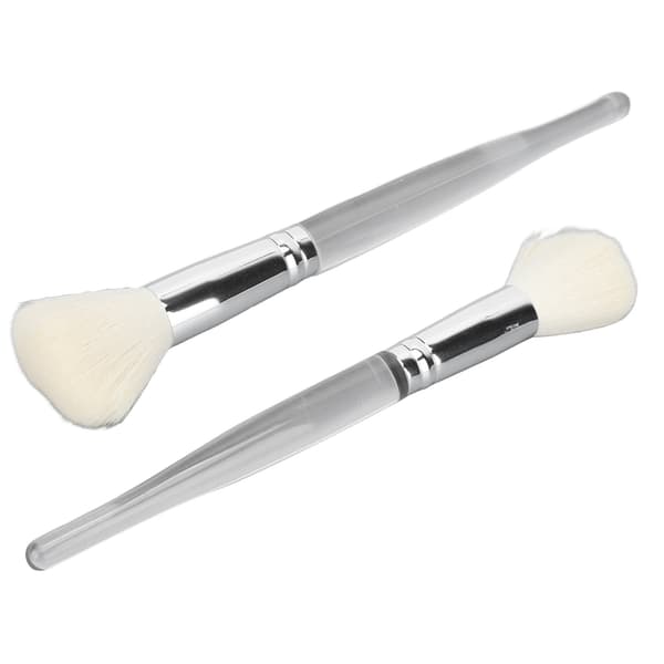 2 stk. Make Up Pensel Blød Elastisk Tæt Uld Stor Dækning Præcis Påføring Pudderbørste til Makeup Pudder Blusher