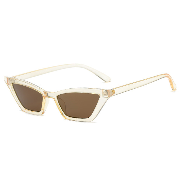 Små Cat Eye Solbriller Vintage Kvadratiske Solbriller Dame Briller