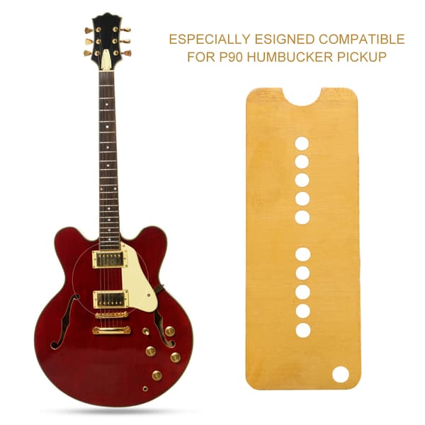 2 st mässing elektrisk gitarr basplatta basplatta 50/52 mm för P90 pickup musikinstrument