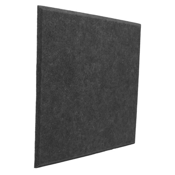 6 stk. Akustisk absorptionspanel Tykkere Reducerer efterklang Lydisolerende polstring Absorber (Sort)