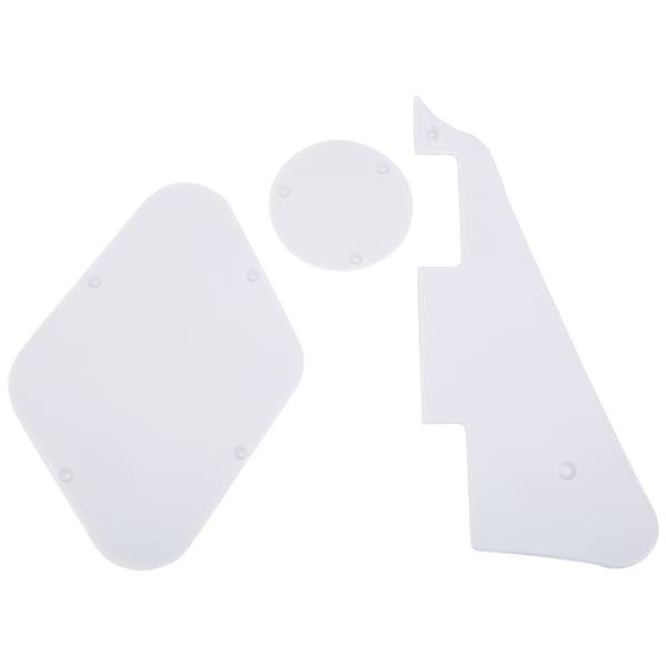 Pickguard Pick Guard Control&Switch Cavity Back Plates Cover til LP Elektrisk Guitar (Hvid)