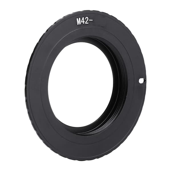 M42-EOS/EF objektivadapterring til M42 skrueobjektiv, der passer til Canon EOS/EF-monteringskamera