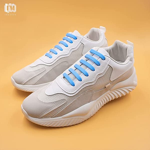 Slipsko utan slips för barn och vuxna, elastiska skosnören för sneakers