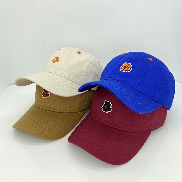 Dotpet Hat Dame Blød Top Simpel Casual Broderet Solhat Forår Og Sommer All-Match Baseball Cap Mænd (Khaki)