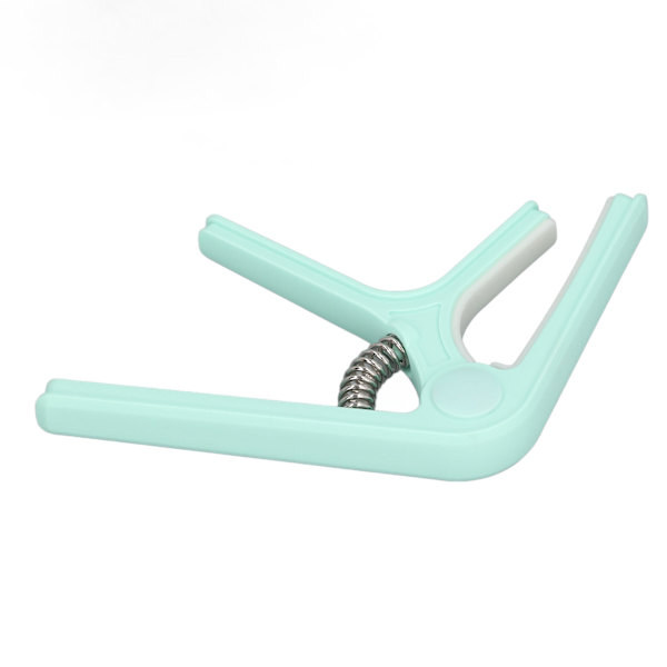 Guitar Capo - Robust ABS-fjeder - Jævnt tryk - Nem betjening - Capo til akustisk guitar, ukulele, bas, banjo, mandolin - Lysegrøn