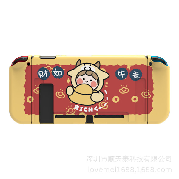 Dockningsbart case för Nintendo Switch, sött mjukt TPU Slim- case för NS - konsol och Joy-Con-kontroller