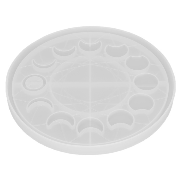 Månefasebakkeform Lunar Eclipse Crescent Epoxy Resin Støbeforme til DIY Håndværk Smykkefremstilling Hjemmedekoration